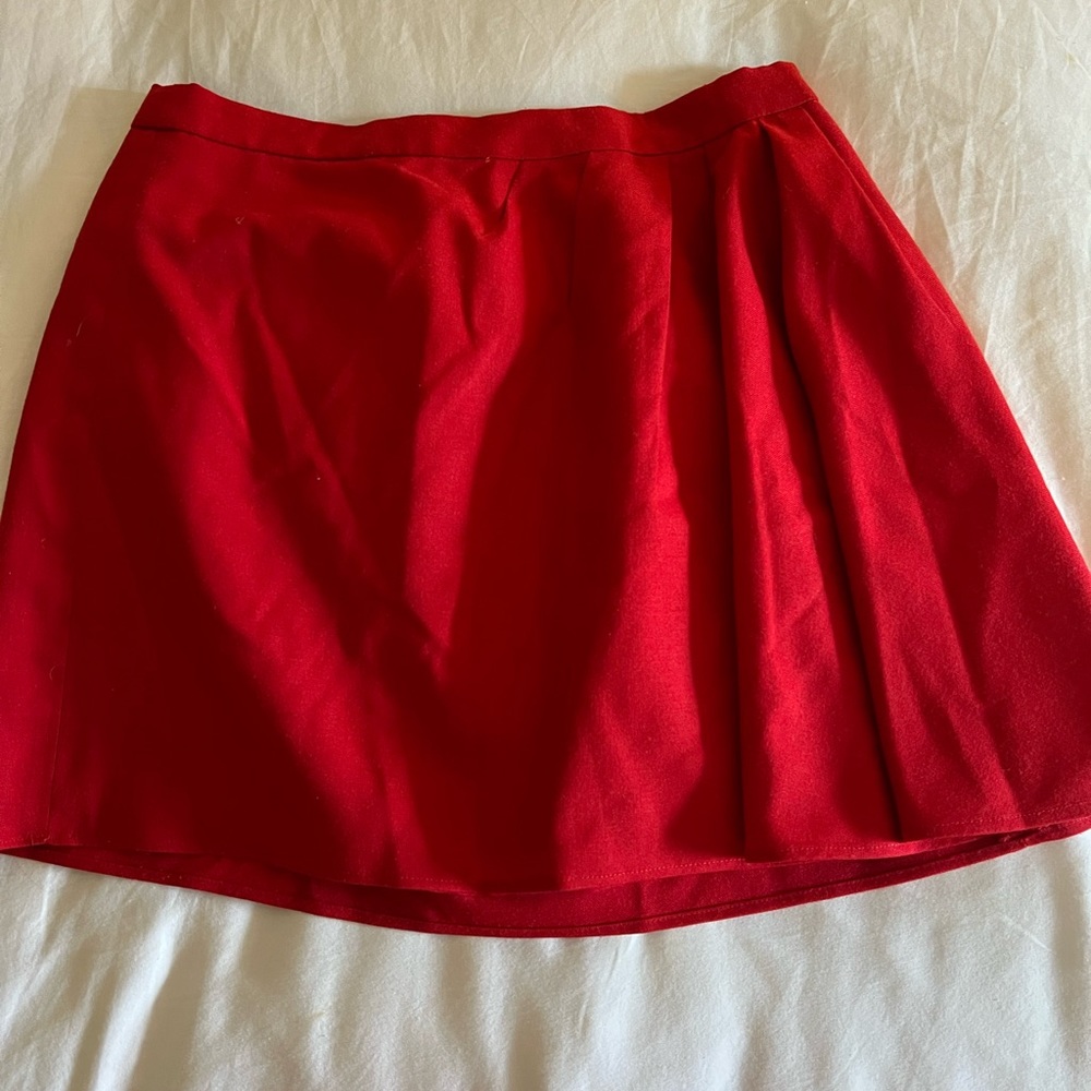 J Crew Factory Red Skirt